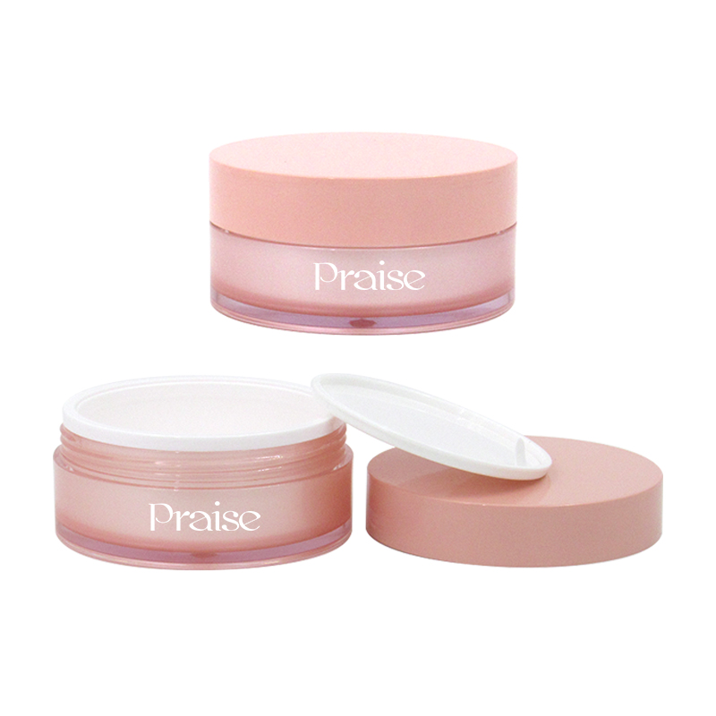 Custom design High capacity skin care 100g/160g/200g double wall plastic cosmetic empty face cream jar container packaging