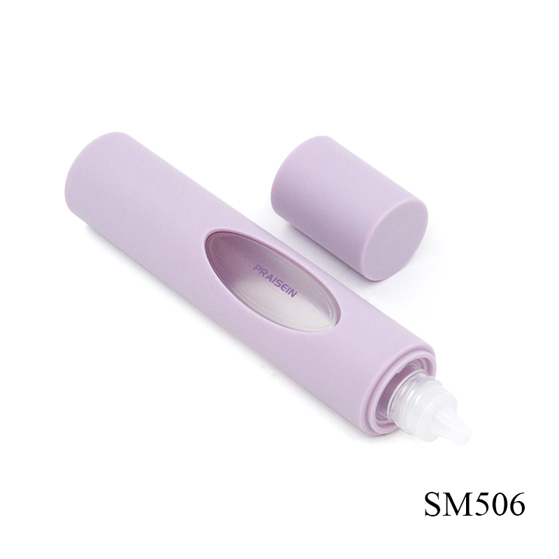 Purple cosmetics sunscreen isolation cream bottle 30ml refillable round lotion bottle empty skin care containers