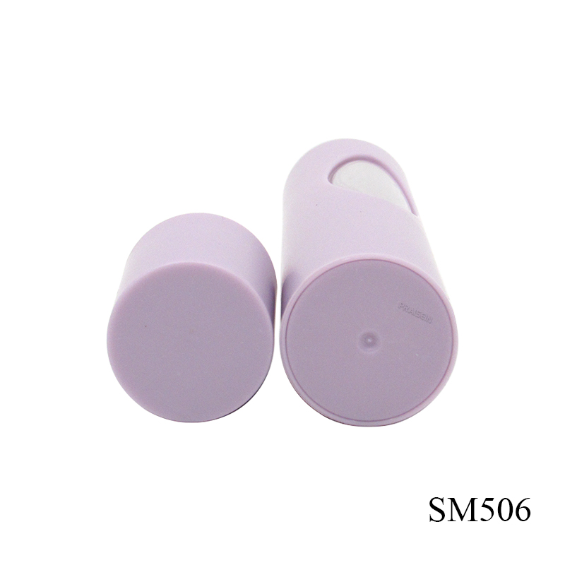 Purple cosmetics sunscreen isolation cream bottle 30ml refillable round lotion bottle empty skin care containers