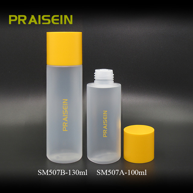 Free sample HDPE plastic transparency lotion container packaging custom empty cosmetic toner bottle