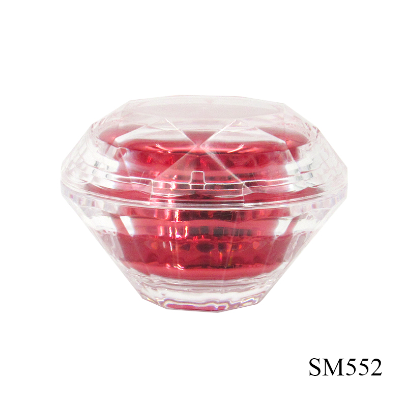 Plastic empty cosmetic jar with replaceable inner bottle capacity 20g/30g/50g spiral lid cream packaging container