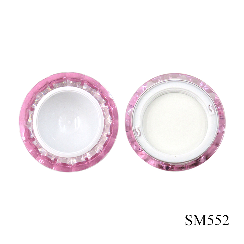 Plastic empty cosmetic jar with replaceable inner bottle capacity 20g/30g/50g spiral lid cream packaging container