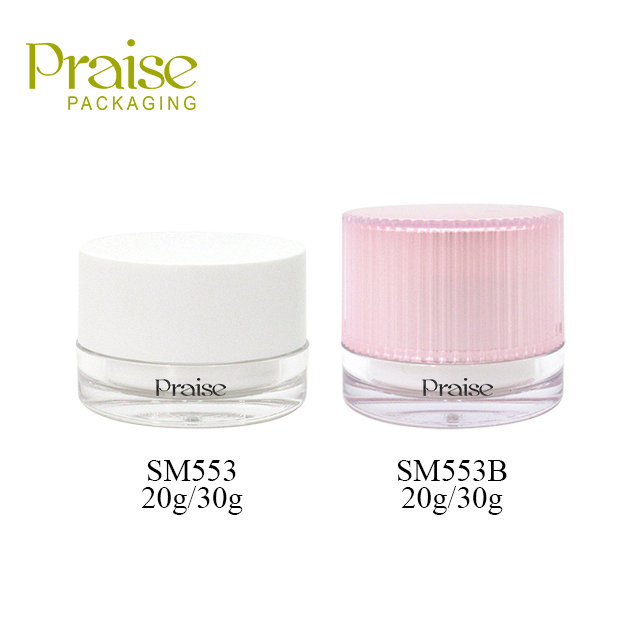 Cosmetic manufacturers wholesale plastic jar packaging, acrylic round cream container capacity can hold 20g-30g