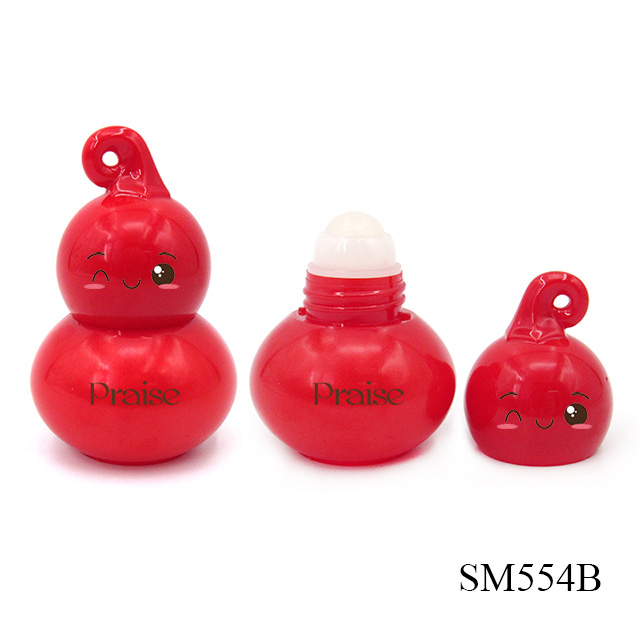 Innovative design of portable plastic lotion container packaging, empty children's ball bottle custom color and logo