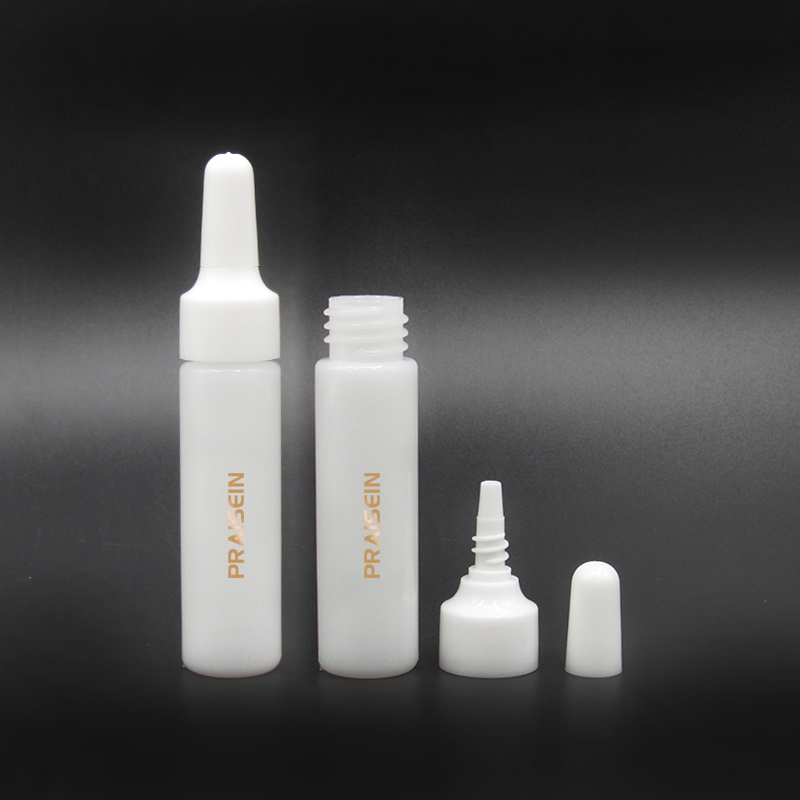 25ml squeeze plastic dropper bottle empty white skin care essence bottles