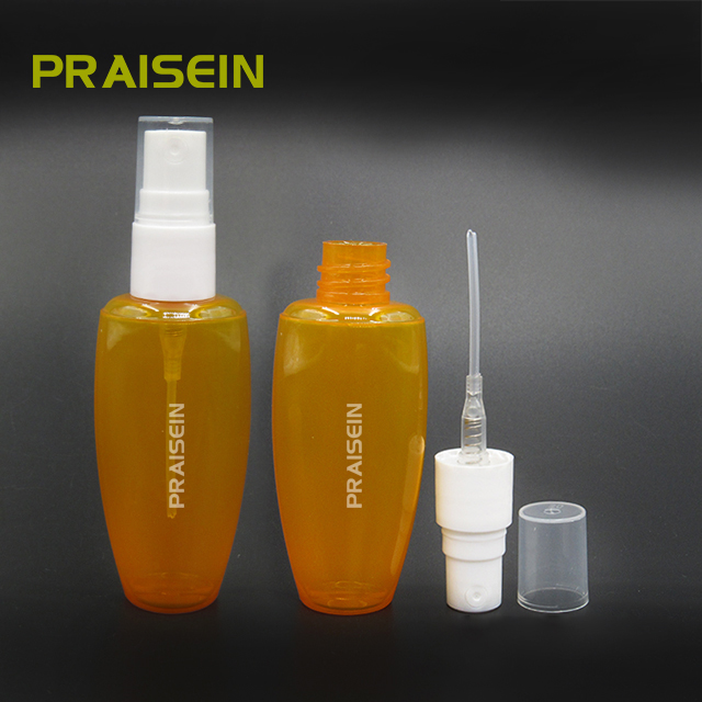 Empty spray plastic bottles cosmetic containers wholesale custom 20ml small portable essential oil spray bottle packaging