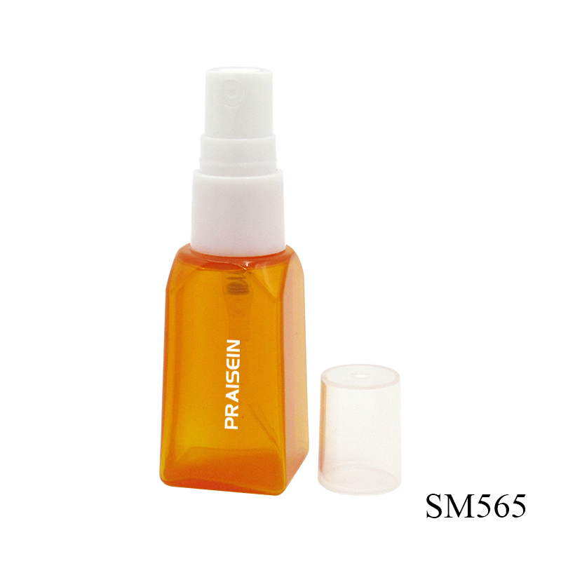 10ml small portable plastic spray bottle manufactured custom square bottom cosmetic perfume container with spray dispenser