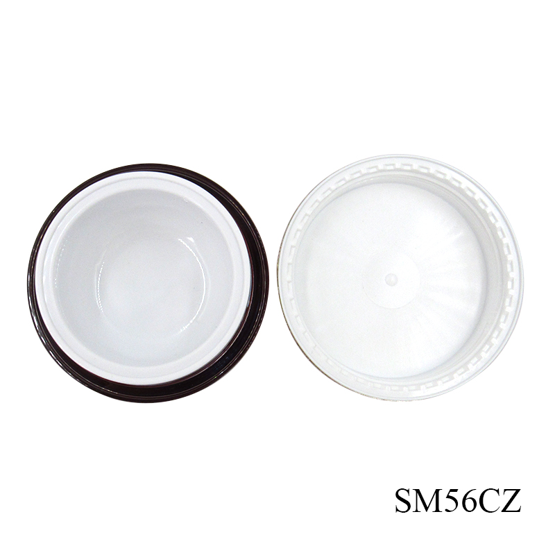 50g Empty cosmetics cream container packaging custom label round acrylic cream jar professional production and wholesale