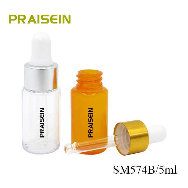 3ml/5ml/15ml portable small dropper bottles wholesale empty round plastic essential oil dropper bottle, serum container