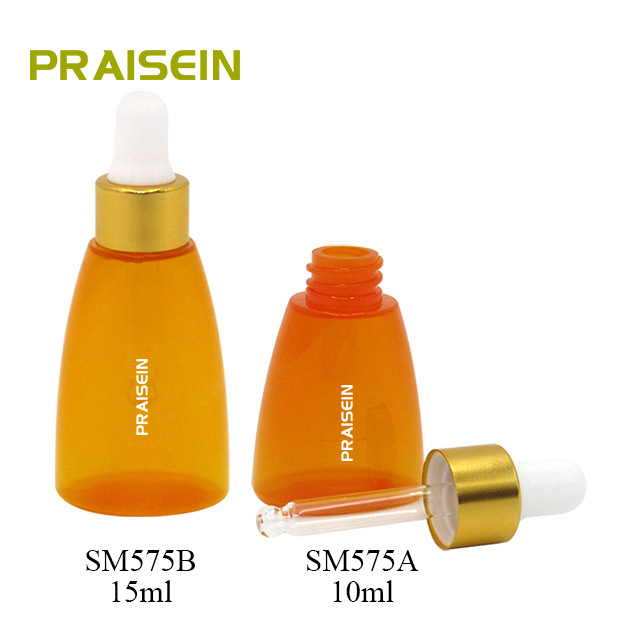 10ml/15ml empty cosmetic dropper bottles, portable small plastic serum bottle with dropper custom labels