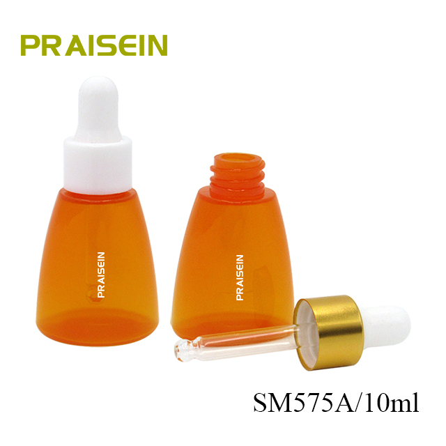 10ml/15ml empty cosmetic dropper bottles, portable small plastic serum bottle with dropper custom labels