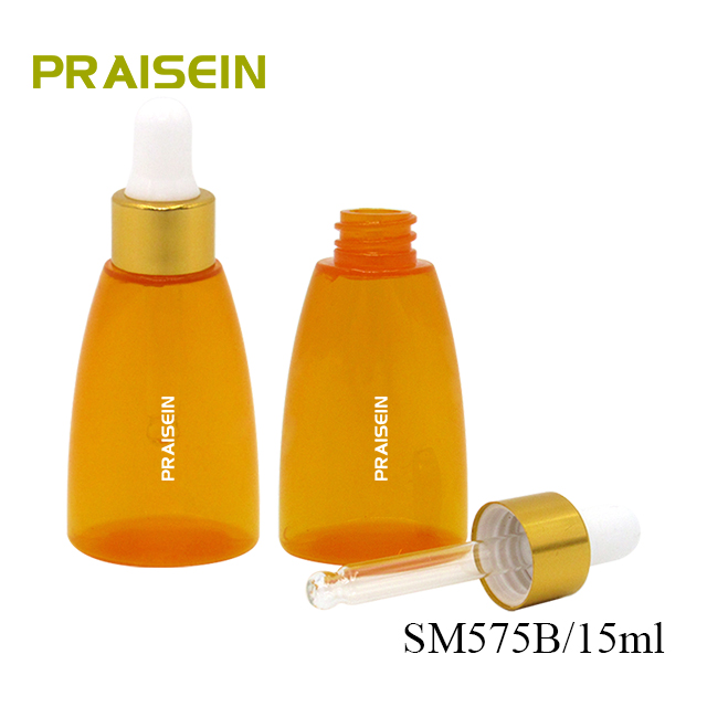 10ml/15ml empty cosmetic dropper bottles, portable small plastic serum bottle with dropper custom labels