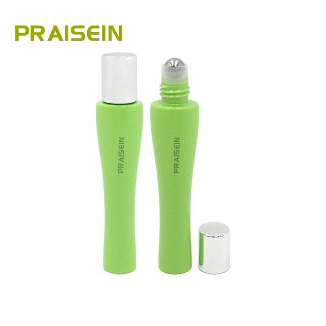 Custom 15ml empty plastic roll on container custom perfume bottle with metal ball