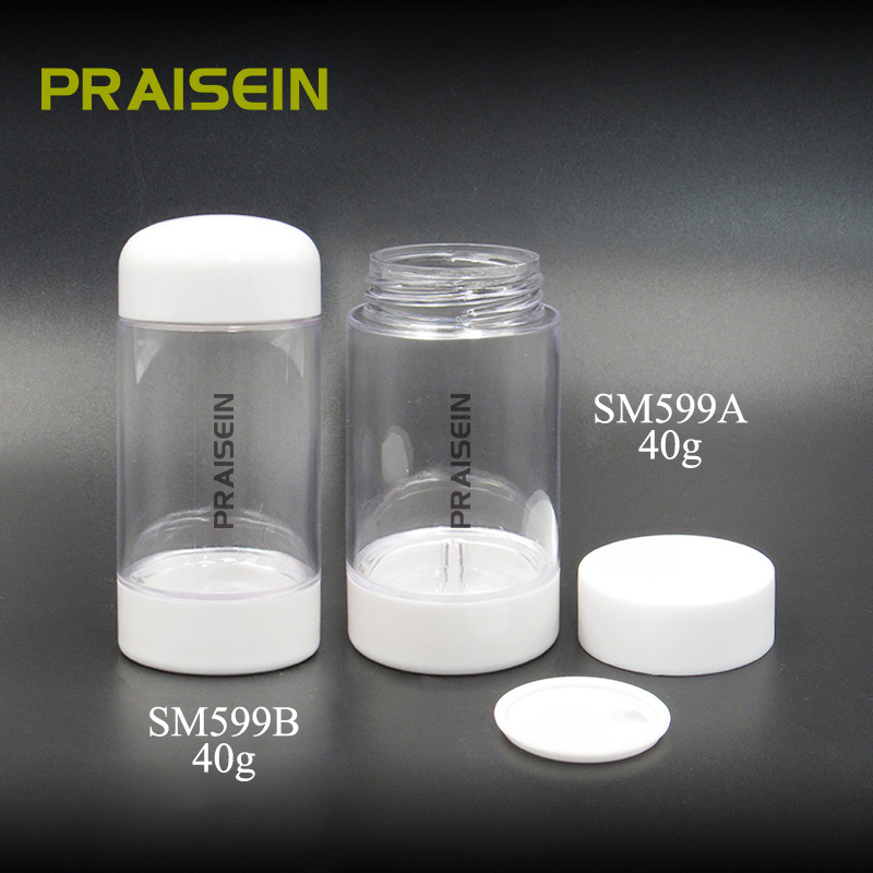 Wholesale transparent capsule packaging container 40g plastic lotion bottle essence capsule plastic bottles