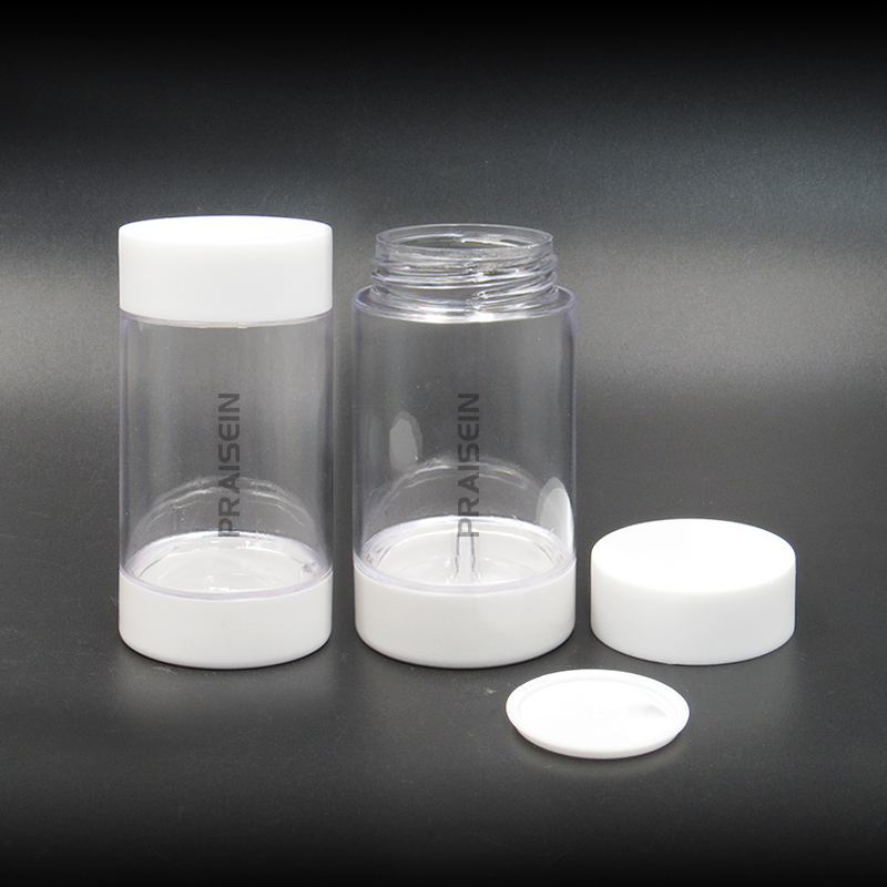 Wholesale transparent capsule packaging container 40g plastic lotion bottle essence capsule plastic bottles