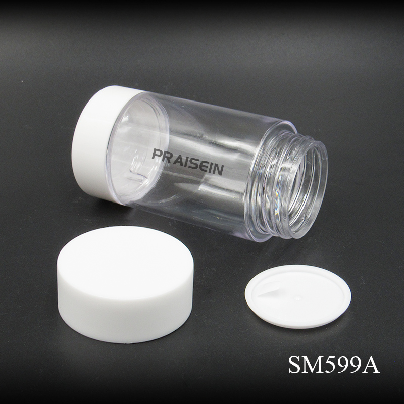 Wholesale transparent capsule packaging container 40g plastic lotion bottle essence capsule plastic bottles