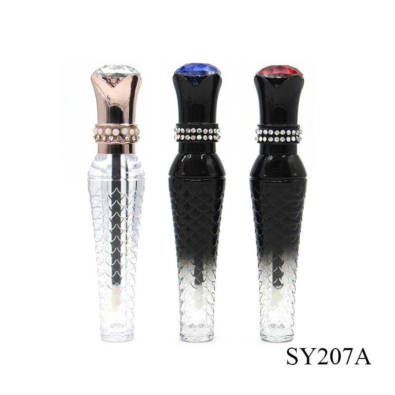 Unique plastic cosmetic packaging 3ml lip gloss container, 13ml empty mascara tube manufacturer custom process