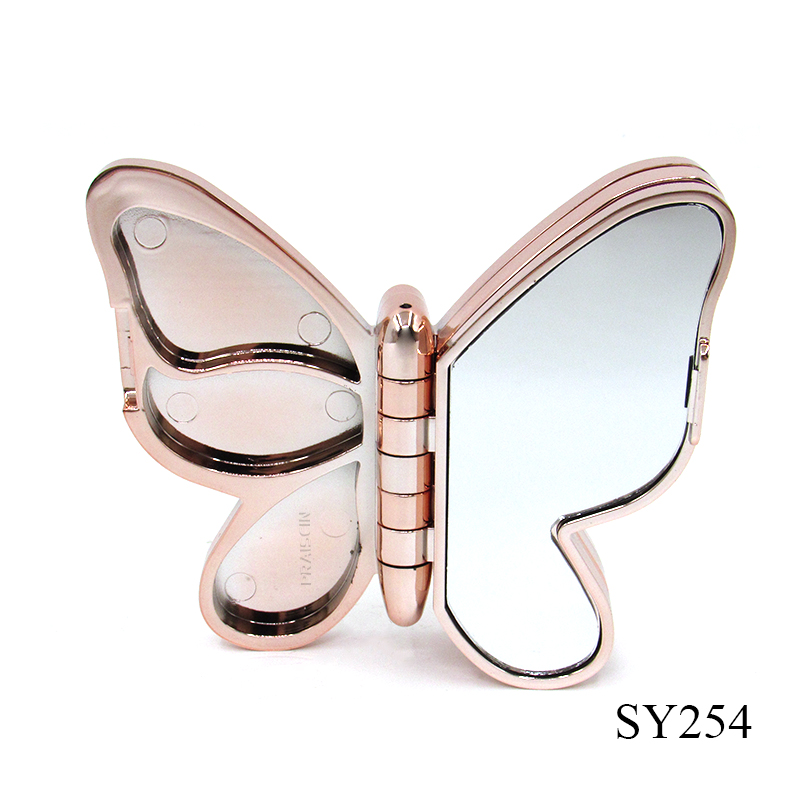 Butterfly shape empty cosmetic eyeshadow container custom 6 color plastic eye shadow case makeup packaging