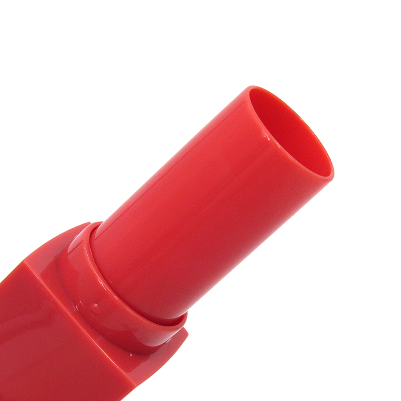 Free sample new square plastic lipstick tube with round lid, weighted empty lipstick container, cosmetics packaging wholesale