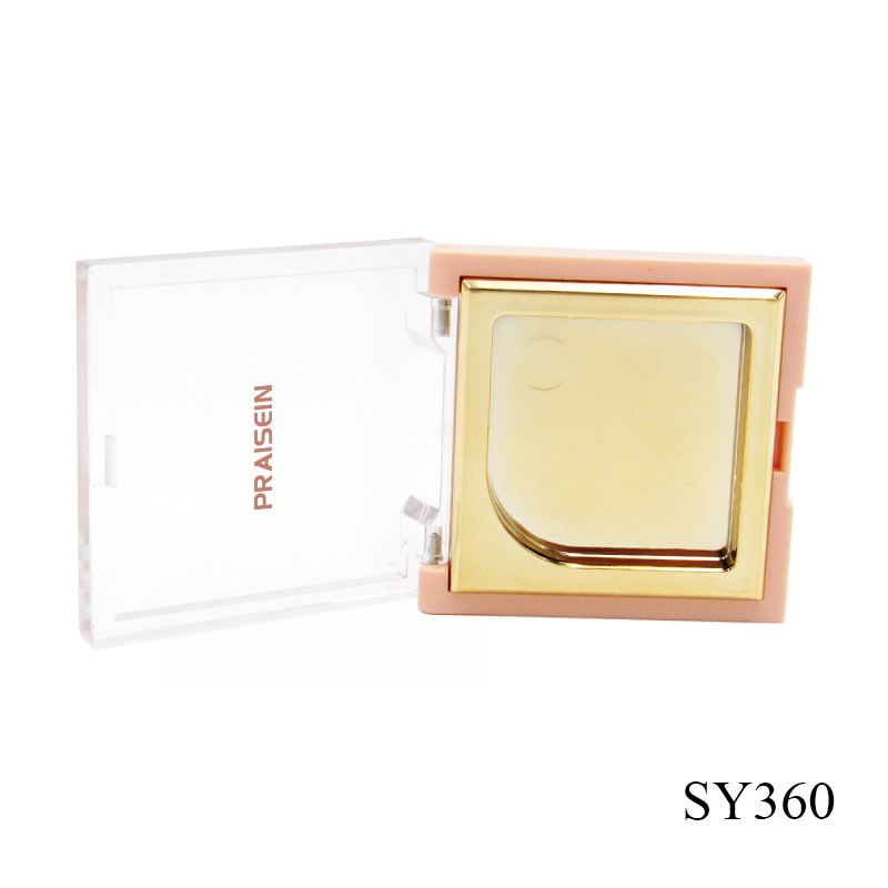 Wholesale square plastic cosmetic blush packaging private label