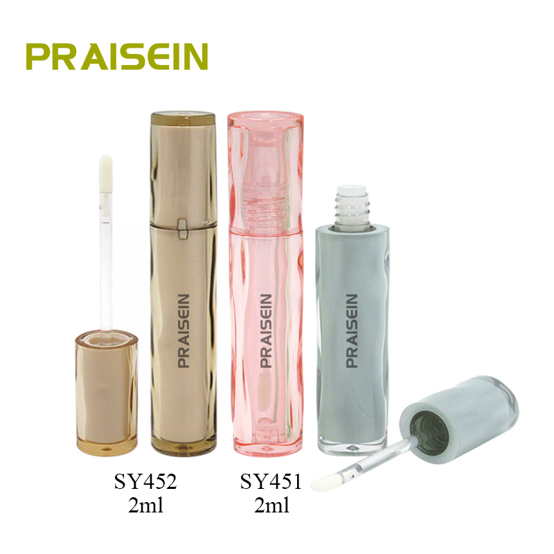 Clear lip gloss tube own-brand cosmetics liquid lip gloss packaging 2ml water corrugated lip gloss tube container