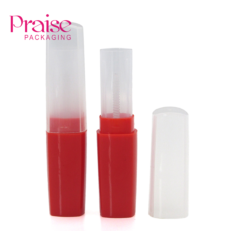 Cheap price wholesale makeup plastic Clear empty lip balm container cosmetic square tubes packaging