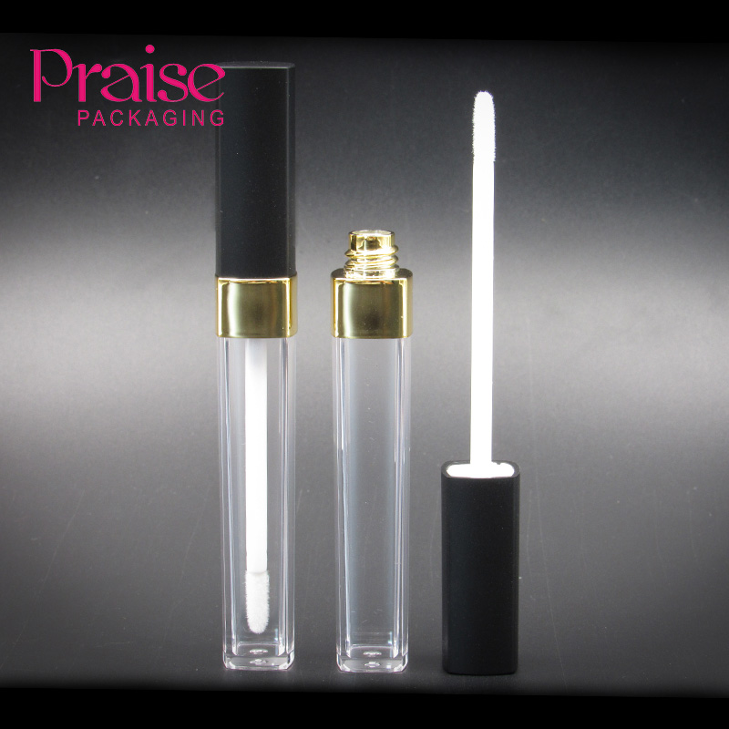 custom makeup packaging factory price tiktok hot sale DIY plastic empty clear lipgloss container with brush