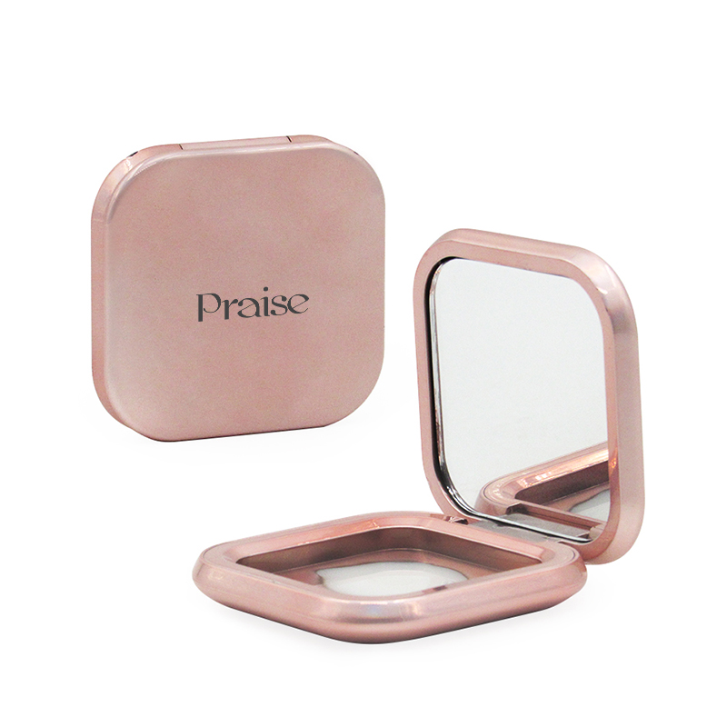 Fashion new item square makeup Eyeshadow powder compact empty case container plastic packaging with mirror & magnetic