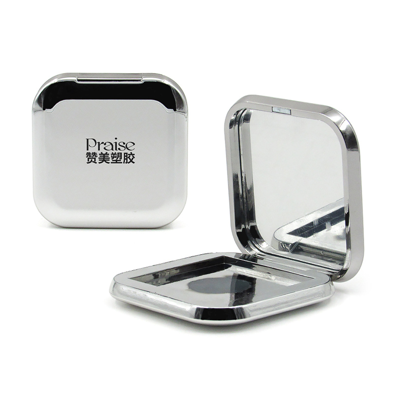 Fashion new item square makeup Eyeshadow powder compact empty case container plastic packaging with mirror & magnetic