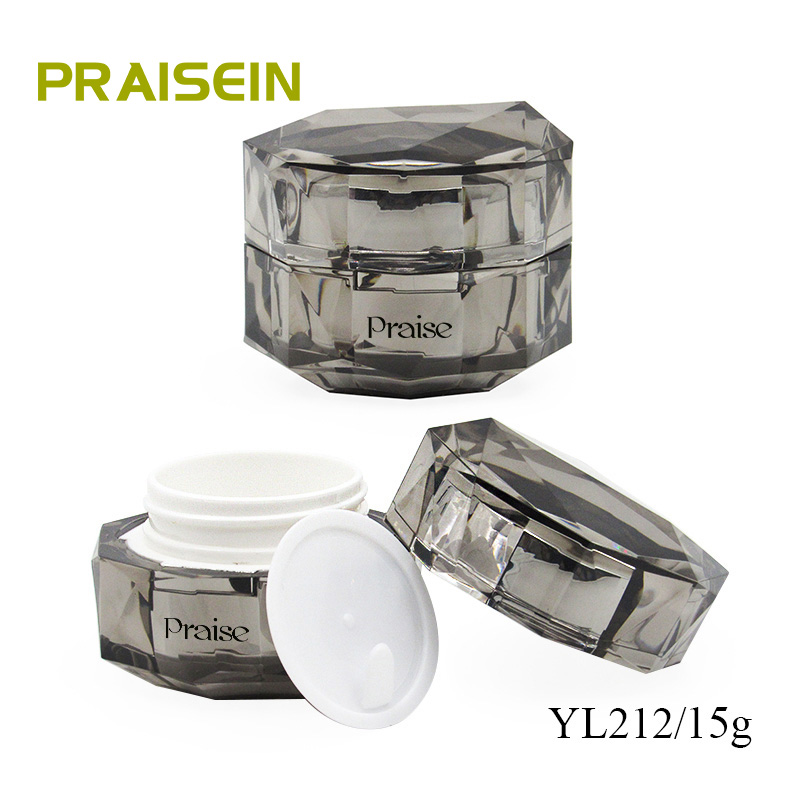 Manufacturer's wholesale 15g small drill gypsum bottle, acrylic eye cream jar container high-grade skin care packaging custom