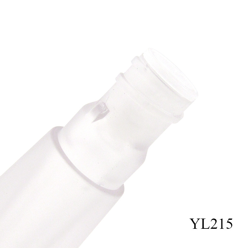 Triangular plastic frosted lip gloss tube 3ml empty transparent lip gloss container cosmetic packaging custom logo