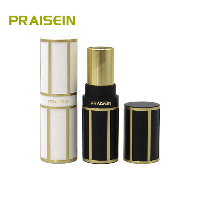 Wholesale empty round lipstick packaging containers custom private label fashion cosmetics lipbalm tubes