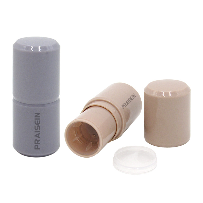 Round rotating plastic deodorant tube 6g-7g 13g-15g round cosmetic antiperspirant stick tube packaging