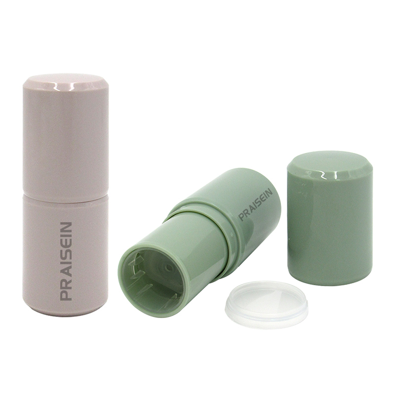 Round rotating plastic deodorant tube 6g-7g 13g-15g round cosmetic antiperspirant stick tube packaging