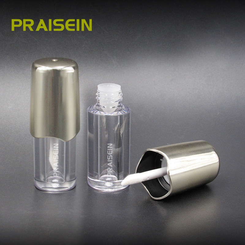 Round transparent lip gloss tube package empty 2.5ml cosmetic lip gloss tubes with logo