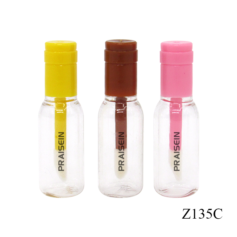 3ml small lip gloss tube custom cosmetic packaging in lovely empty lip gloss plastic containers