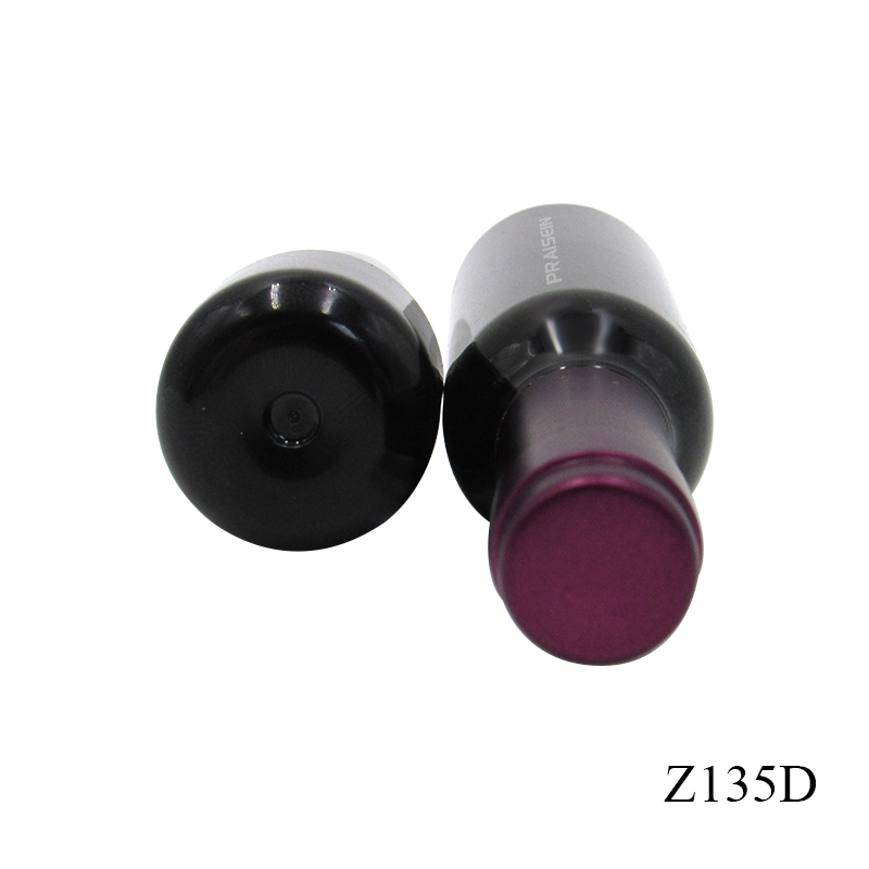 Professional export cosmetics packaging factory custom black lipstick tube plastic empty tubes