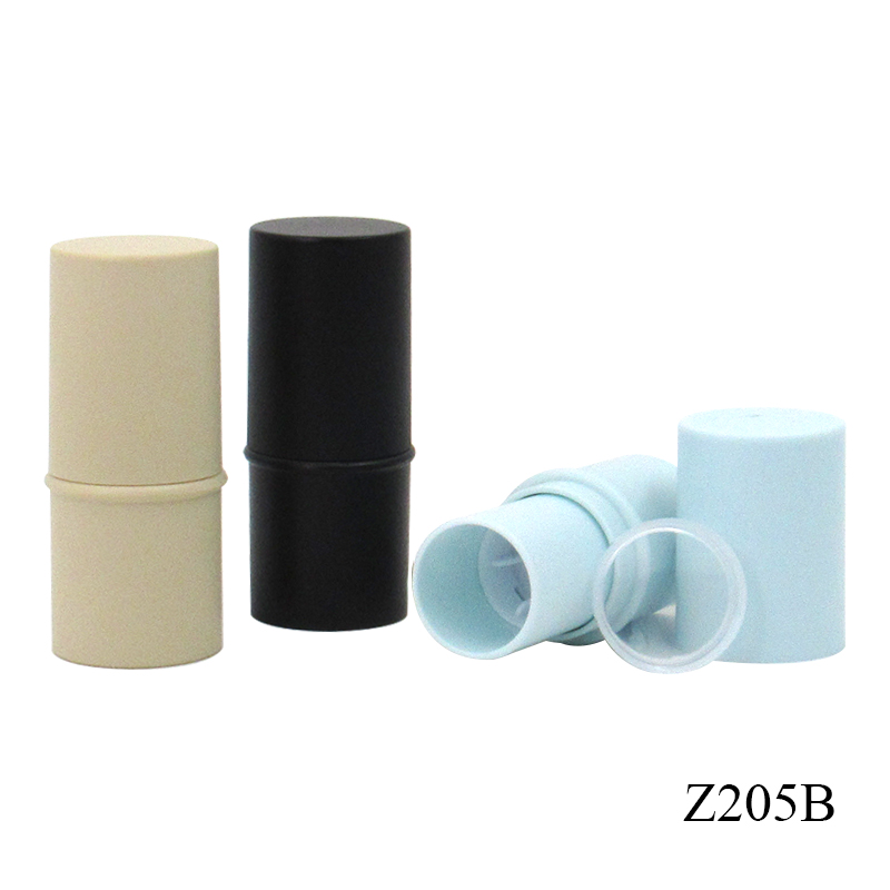 5g 6-7g 8g 15g Black round deodorant container ABS plastic cosmetic foundation stick tube