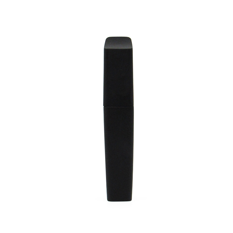 12ml black square empty mascara packaging tube, silicone brush head plastic hair finishing fluid container cosmetic packaging