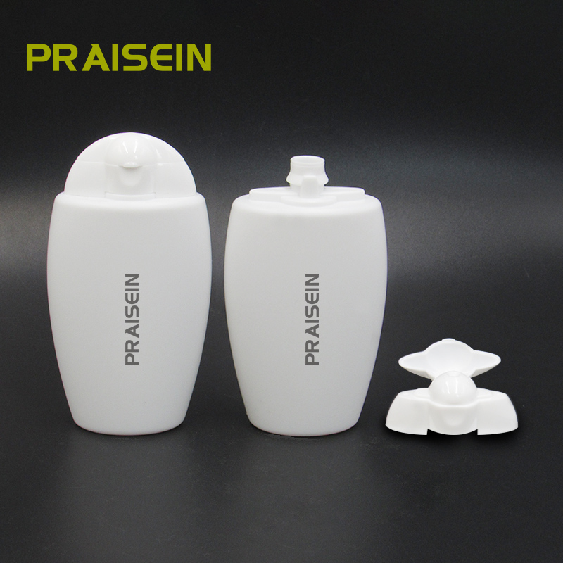 40ml sunscreen cream bottle private label clamshell plastic squeeze bottle white cosmetics sunscreen containers