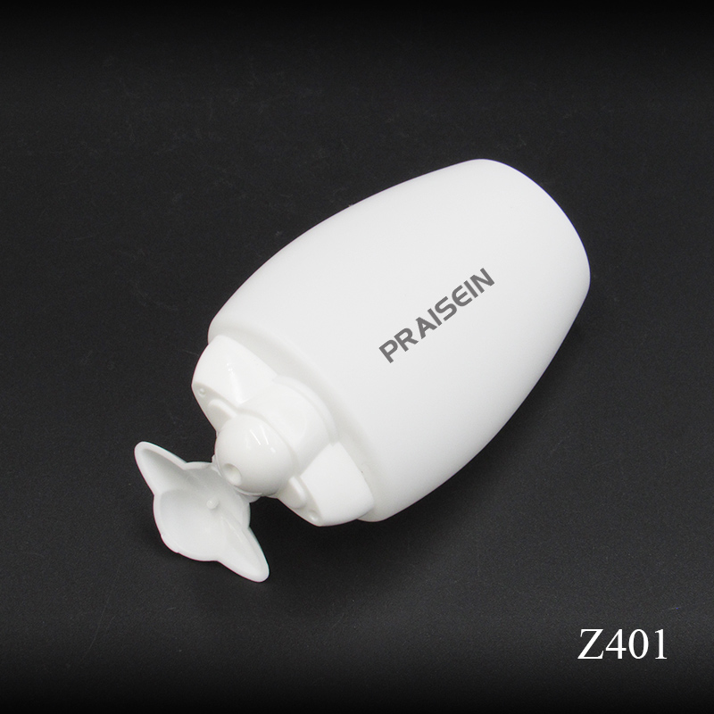 40ml sunscreen cream bottle private label clamshell plastic squeeze bottle white cosmetics sunscreen containers