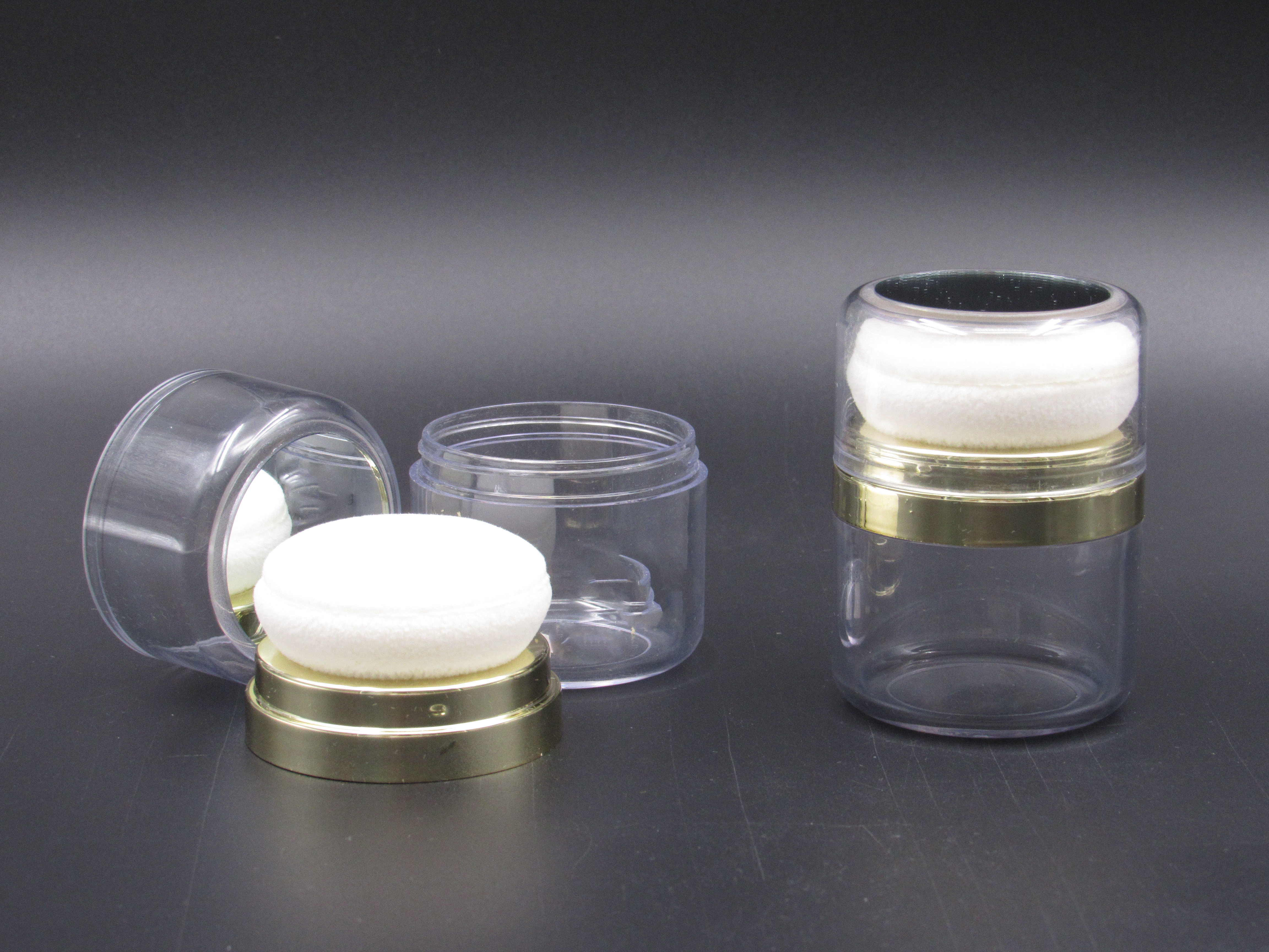 New design Customized empty cosmetic loose powder case jar with mirror 7.5g 14g 23g makeup Loose Powder Mineral plastic container