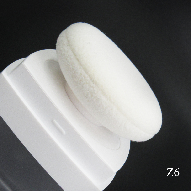 White plastic cosmetic loose powder jar with puff, frosted transparent hair fluffy powder bottle packaging manufacturers custom