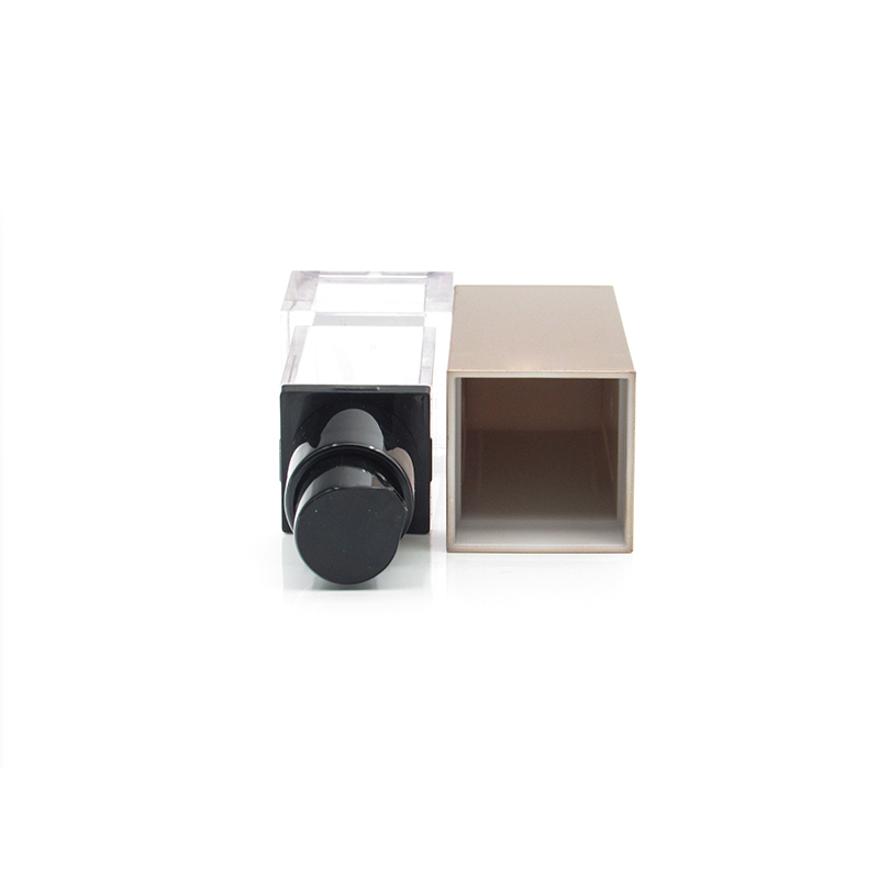 Plastic lotion bottle 50ml square cosmetic liquid foundation bottle with pump packaging for sale