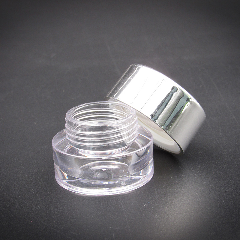 Small cream container 7.5g round plastic cosmetic jar eye shadow eyeliner cream box