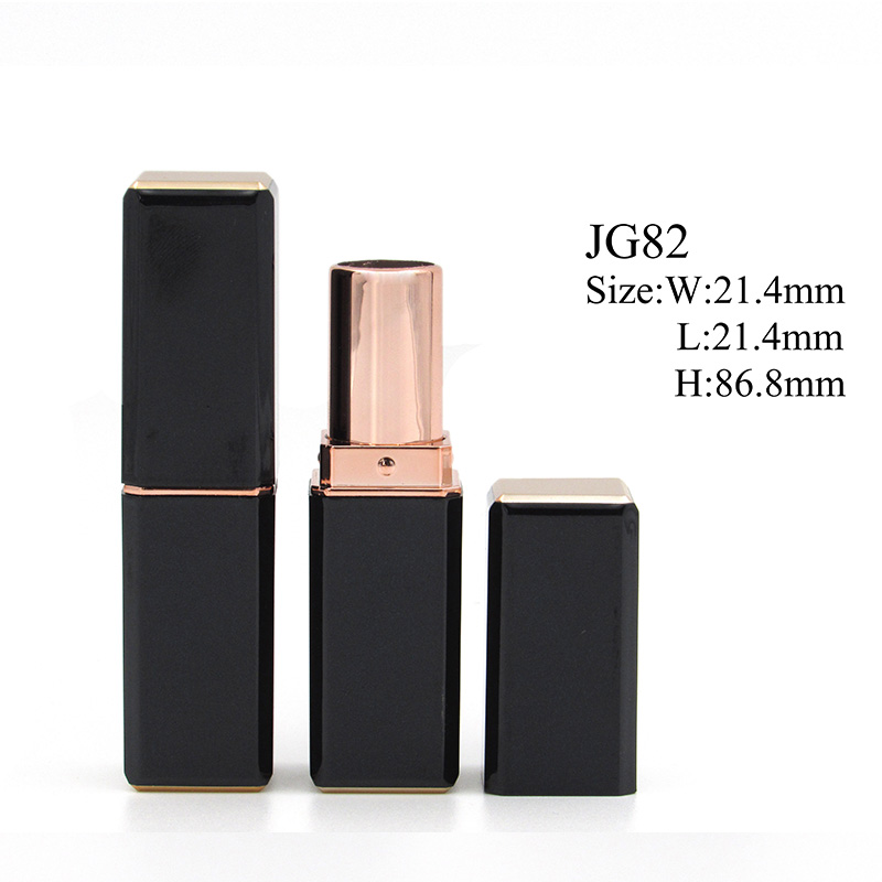 Competitive price square luxury container white lipstick tube