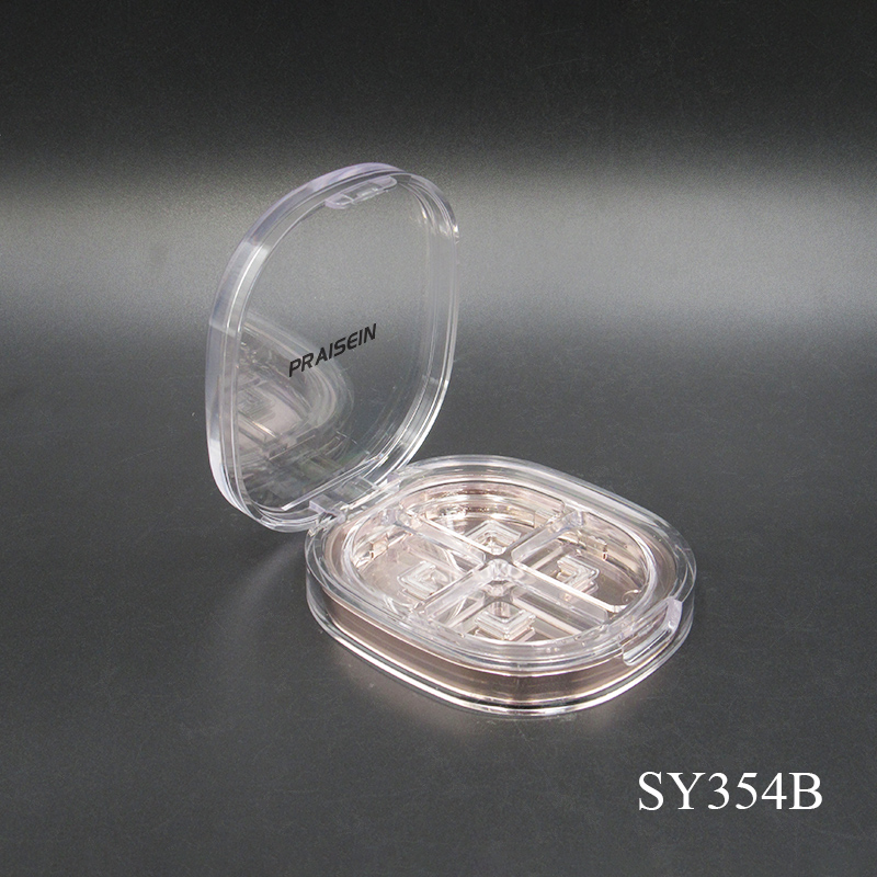 Customized Makeup Eyeshadow Palette square Transparent Eyeshadow case