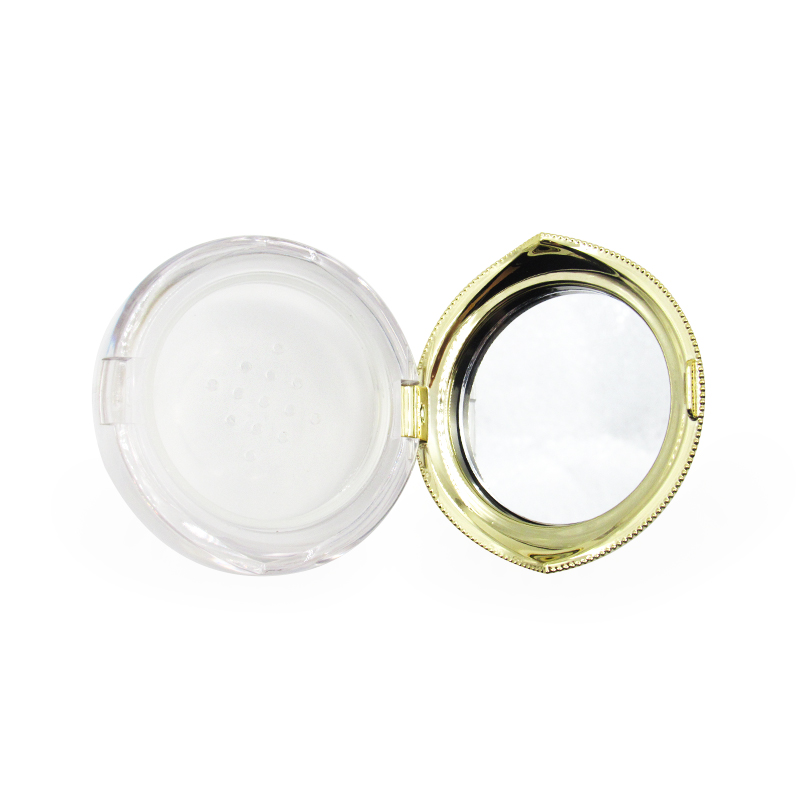 Factory Produces 8g Golden Flip Top Cosmetic Loose Powder Box Packaging
