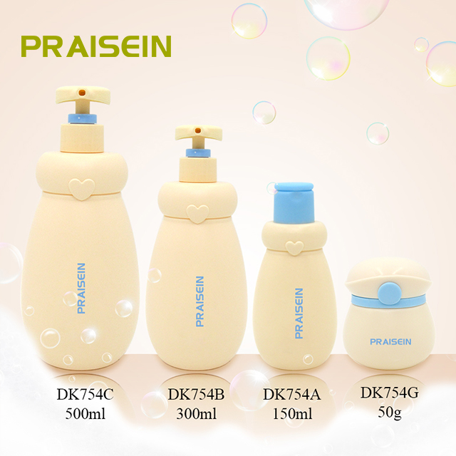 Wholesale HDPE baby shower shampoo packaging bottle plastic pump bottle, 50g empty cosmetic cream jars