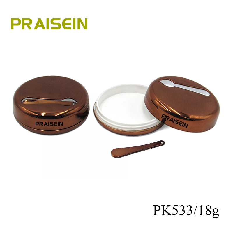 18g Plastic foundation cream concealer jar cosmetic container with spoon stick